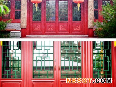 墨瑟推拉门哪家好_出售信阳优良的信阳墨瑟中国风实木门窗图1