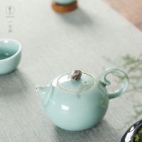 简约茶具家用粉青|丽水知名的若溪茶具厂商推荐