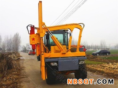 高速护栏打桩机 装载式护栏打桩机 护栏维修钻孔机图2