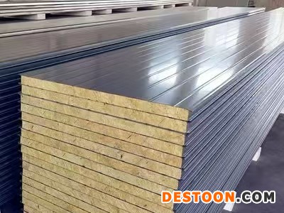 彩钢板夹芯板防火岩棉板泡沫板瓦楞板隔墙活动板房外墙围挡保温图2