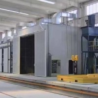 喷砂房设计采用双工位交替作业模式