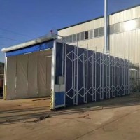定制移动式喷砂房 无尘密闭除锈打砂房